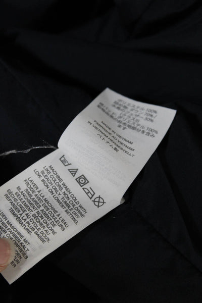 J Crew Womens Quilted Textured Mock Neck Full Zip Vest Jacket Gray Size XS