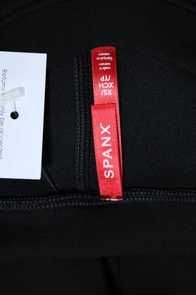 Spanx Women's Round Neck Sleeveless Slit Hem Tank Top Black Size XS