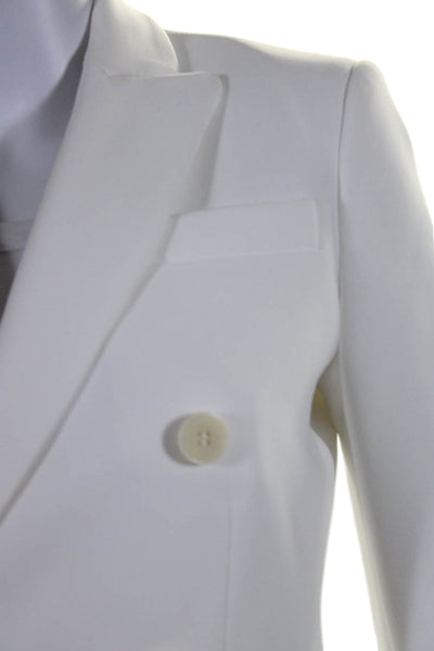 Altuzarra Womens White Double Breasted Long Sleeve Blazer Size 34