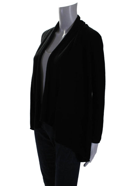 Soft Joie Womens Open Knit Long Sleeve Cardigan Sweater Black Size XS