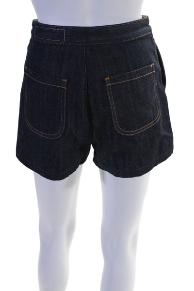 Rag & Bone Womens Cotton Front Laced Buttoned Closure Jean Shorts Blue Size 25