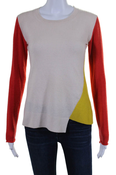 Stella McCartney Womens Ribbed Long Sleeved Sweater Colorblock Size 40