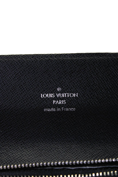 Louis Vuitton Mens Graphite Damier Flap Long Chains Leather Wallet