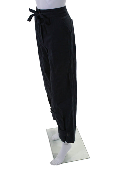 G. Womens Cotton Four Pocket Drawstring Waist High-Rise Pants Navy Size 4