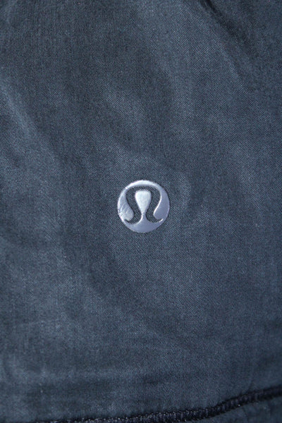 Lululemon Womens Long Sleeve One Button Hooded Light Jacket Navy Blue Size 4