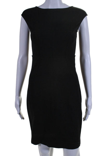 Magaschoni Collection Womens Sleeveless Knee Length Pencil Dress Black Size 0