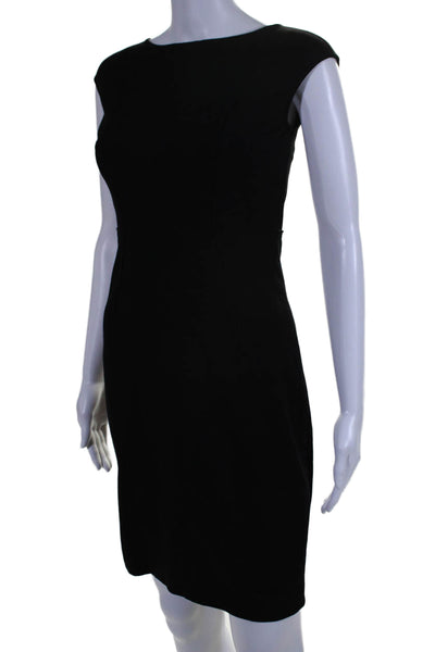 Magaschoni Collection Womens Sleeveless Knee Length Pencil Dress Black Size 0