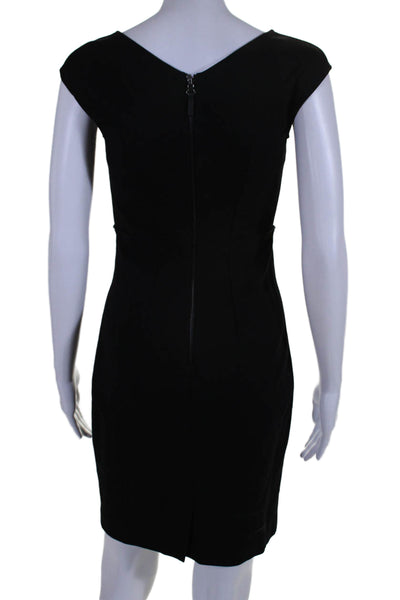 Magaschoni Collection Womens Sleeveless Knee Length Pencil Dress Black Size 0