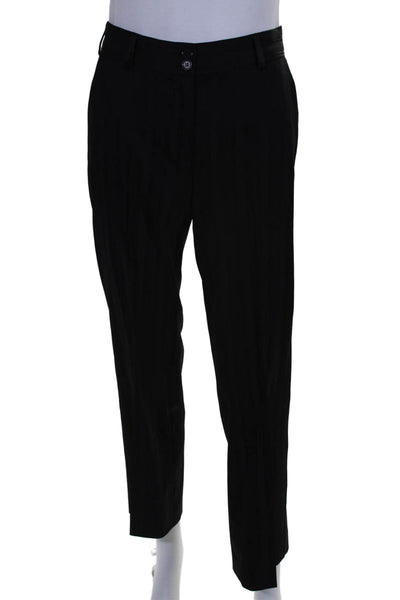 Kulson Womens Striped Button Down Pant Suit Black Wool Blend Size EUR 36