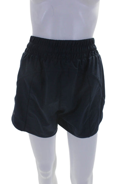 Lululemon Womens Navy Blue Pull On Active Running Shorts Size 6