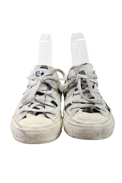 Converse x Play Comme des Garcons Women's Lace Up Flat Sneakers White Size 4