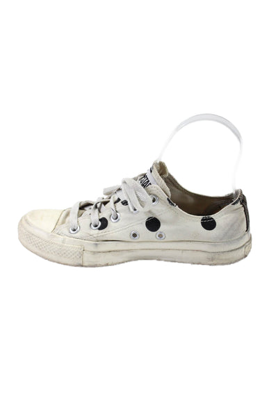 Converse x Play Comme des Garcons Women's Lace Up Flat Sneakers White Size 4