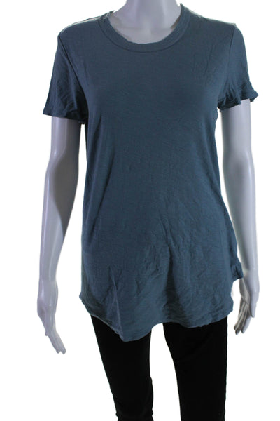 Standard James Perse Women's Round Neck Short Sleeves T-Shirt Green Size 3