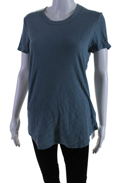 Standard James Perse Women's Round Neck Short Sleeves T-Shirt Green Size 3