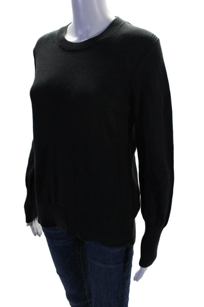 Everlane Women's Round Neck Long Sleeves Pullover Sweater Black Size M