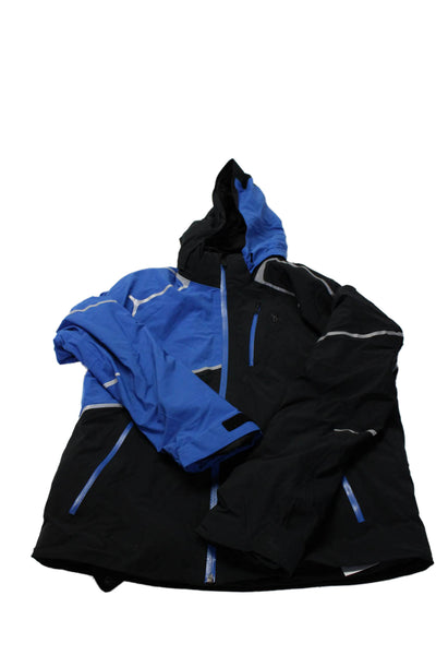 Spyder Boys Colorblock Water Proof Insulated Zipped Pocket Coat Black Size M