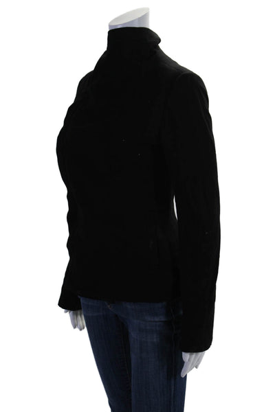 Bailey 44 Womens Collar Zip Open Front Long Sleeve Jacket Black Size S