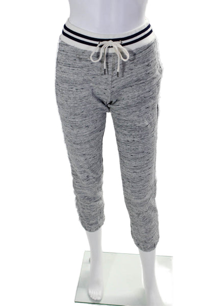 Splendid Womens Cotton Drawstring Raw Trim Sweatpants Gray Size XS