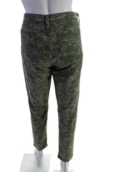 Rag & Bone Jean Womens Green Printed High Rise Dash Slouchy Skinny Pants Size 28