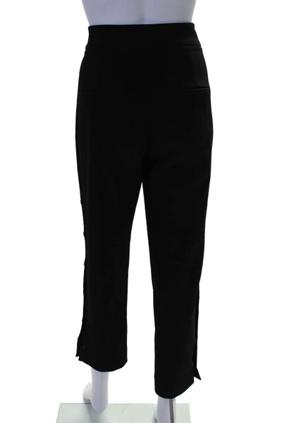 Veronica Beard Womens Mid Rise Straight Leg Break Away Pants Black Size 6