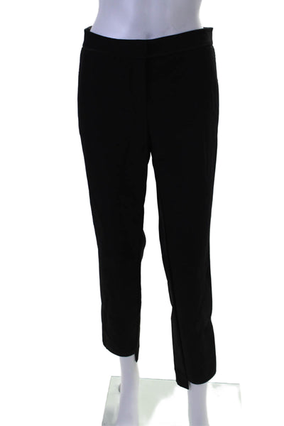 Lafayette 148 New York Womens Mid Rise Pleated Manhattan Pants Black Size 6