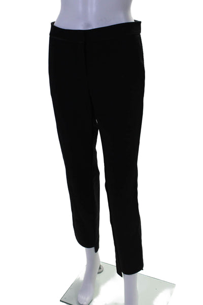 Lafayette 148 New York Womens Mid Rise Pleated Manhattan Pants Black Size 6