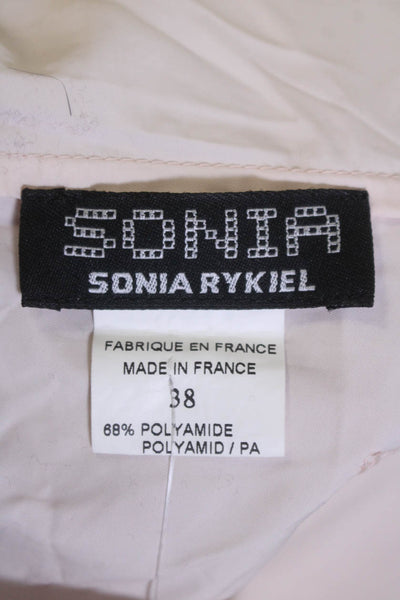 Sonia Sonia Rykiel Womens Pull On High Rise Wide Leg Pants Pink Size EUR 38