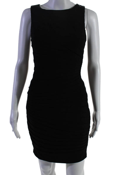 Tracy Reese Womens Sleeveless Knee Length Body Con Dress Jet Black Size 0