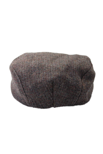 Pendleton Mens Woven Wool Cabbie Newsboy Cap Hat Brown Size Large