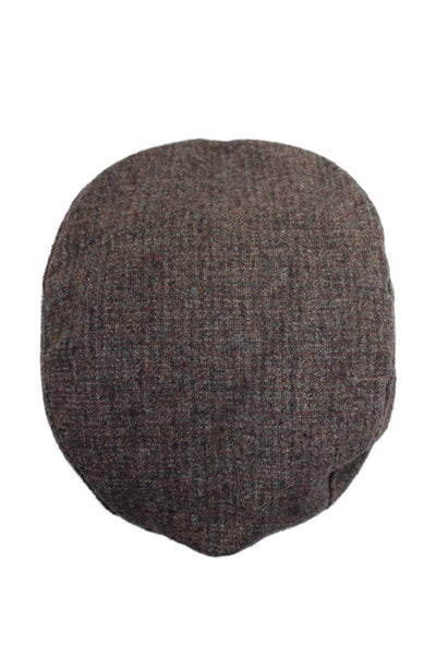 Pendleton Mens Woven Wool Cabbie Newsboy Cap Hat Brown Size Large