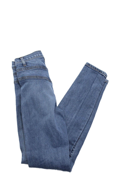 Reformation Womens Cotton Stitch Detailed Medium Washed Jeans Blue Size 23