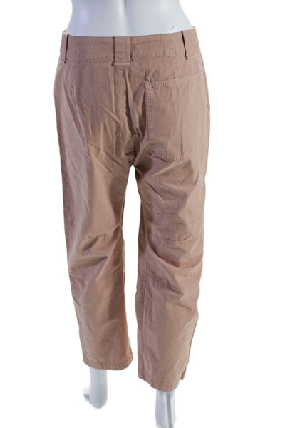 Rag & Bone Women's Hook Closure Straight Leg Casual Cargo Pants Tan Size 2