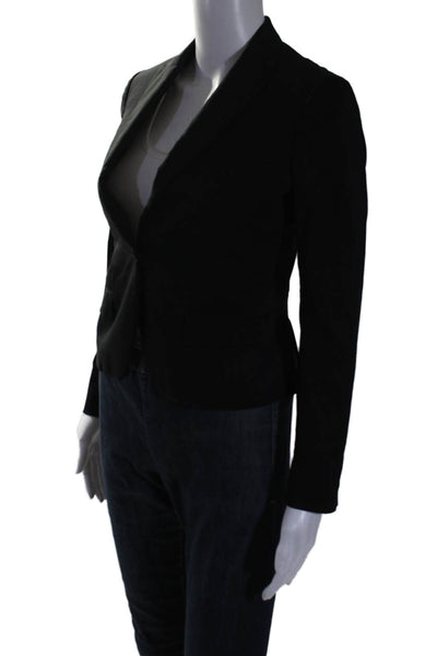 Neil Barrett Womens Cotton Black One Button Skinny Fit Blazer Size 36