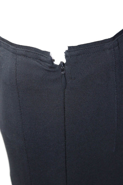 Armani Collezioni Womens Navy Blue High Rise Skinny Leg Pants Size 38