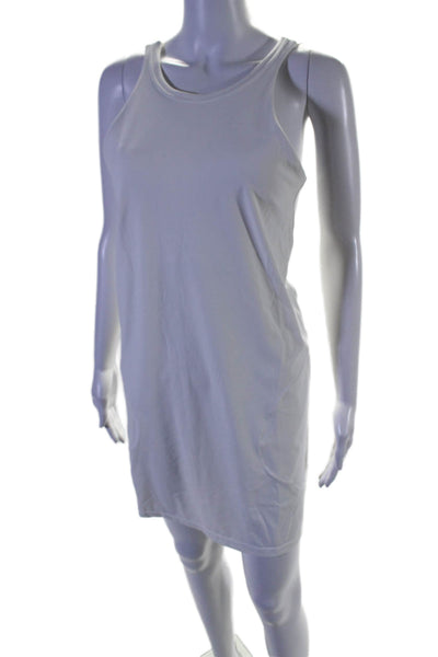 Vuori Womens White Padded Sleeveless Pockets Active A-line Dress Size M