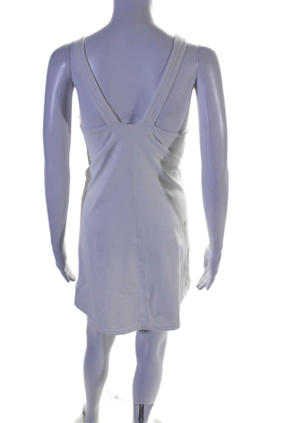 Vuori Womens White Padded Sleeveless Pockets Active A-line Dress Size M