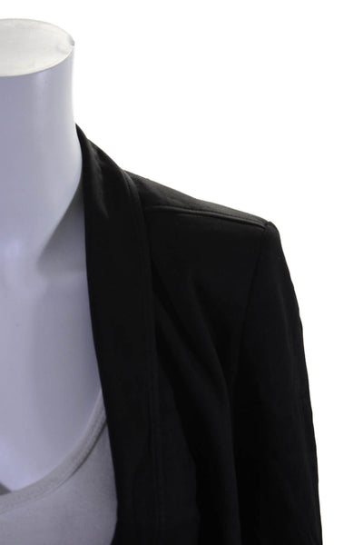 Helmut Lang Womens Long Sleeved Pocketed Collared Blazer Black Size 2