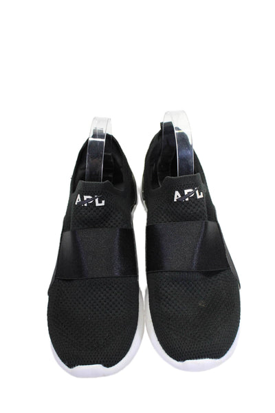 A.P.C. Unisex Adults Stretch Round Toe Pull On Low Top Sneakers Black Size 9.5