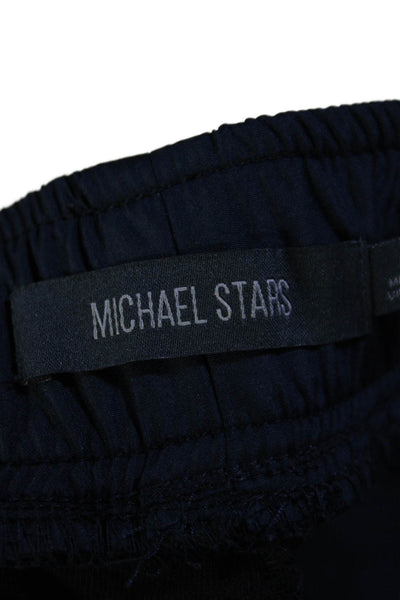 Michael Stars Women's Drawstring Waist Tapered Leg Jogger Pants Blue Size S