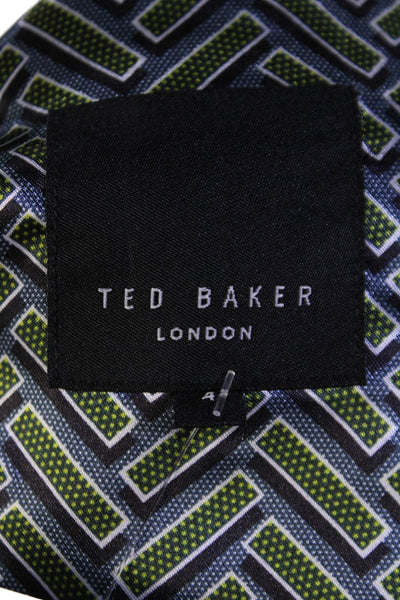 Ted Baker London Mens Long Sleeves Lined Sport Coat Gray Size 4