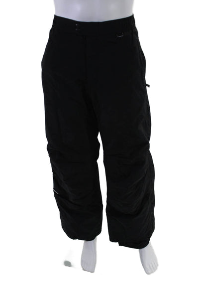 Obermeyer Mens Black Nylon Zip Side Snow Pants Size XL