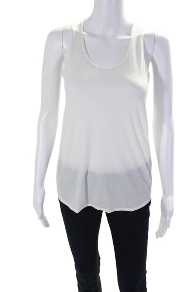 Lululemon Womens Scoop Neck Racerback Lightweight Draped Tank Top White Size 4