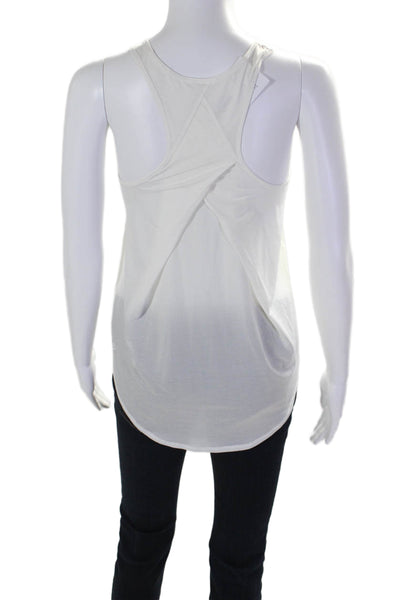 Lululemon Womens Scoop Neck Racerback Lightweight Draped Tank Top White Size 4