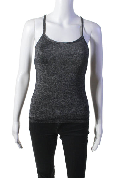 Lululemon Womens Spaghetti Strap Scoop Neck Stretch Tank Top Dark Gray Size 4