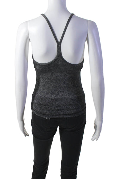 Lululemon Womens Spaghetti Strap Scoop Neck Stretch Tank Top Dark Gray Size 4