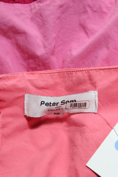 Peter Som Collective Womens Three Tier Midi Dress Pink Size 12 15079270