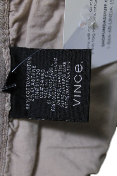 Vince Womens Cotton Denim Five Pocket Mid-Rise Skinny Jeans Beige Size 25