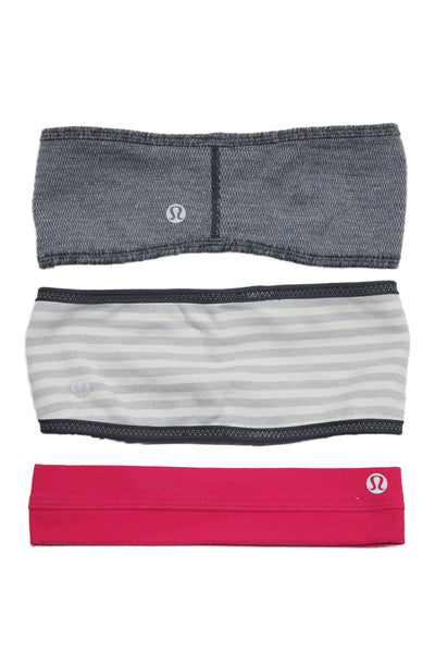 Lululemon Womens Stretch Activewear Headbands Hair Accessories Pink Lot 4