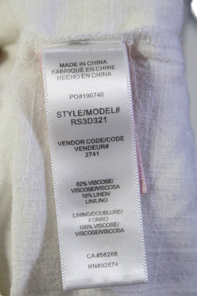 Splendid Womens Livia Dress Off-White Size 10 16588911