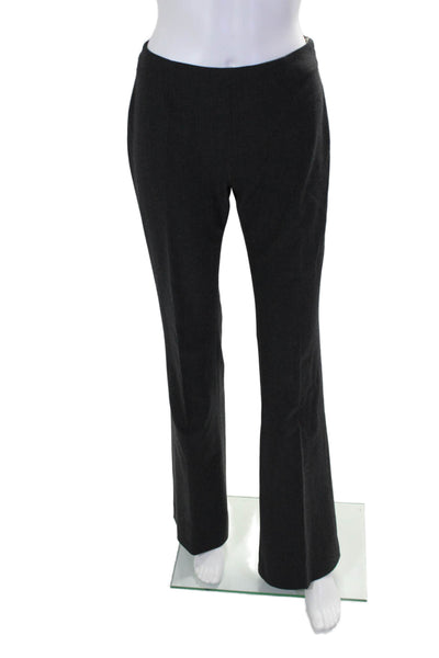 Piazza Sempione Womens Side Zip Mid Rise Pleated Dress Pants Gray IT 40